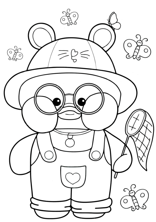 patinho de papel para colorir