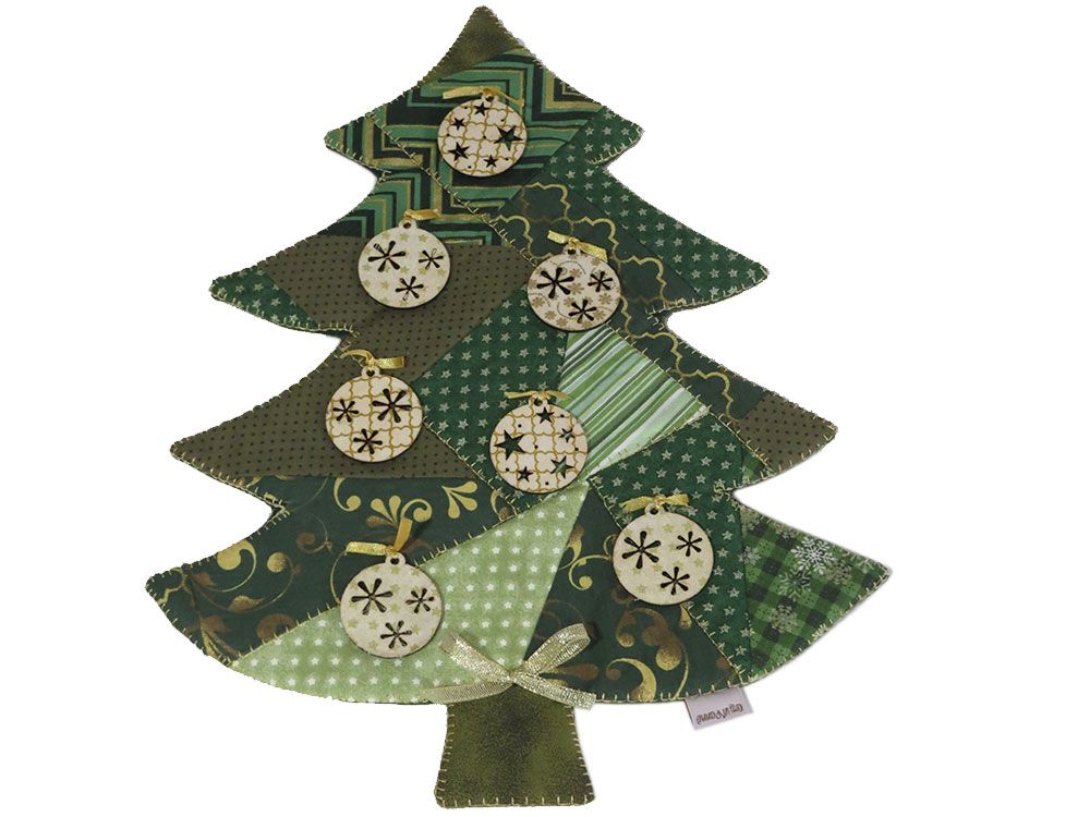 patchwork para mesa de natal