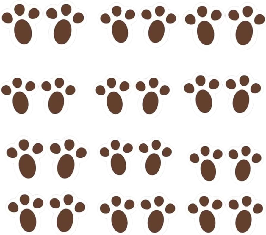 pegadas de coelho para imprimir