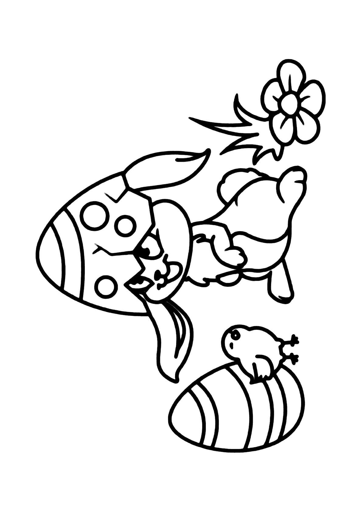 decoração de páscoa com coelho