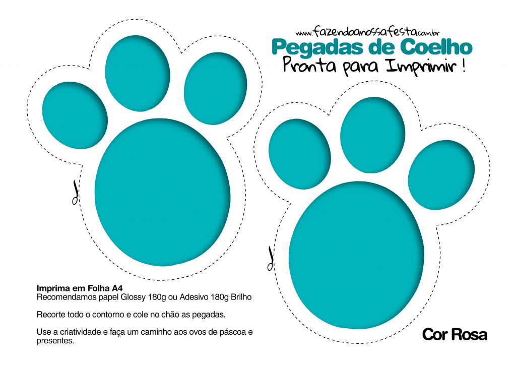 papel de parede patinhas de coelho