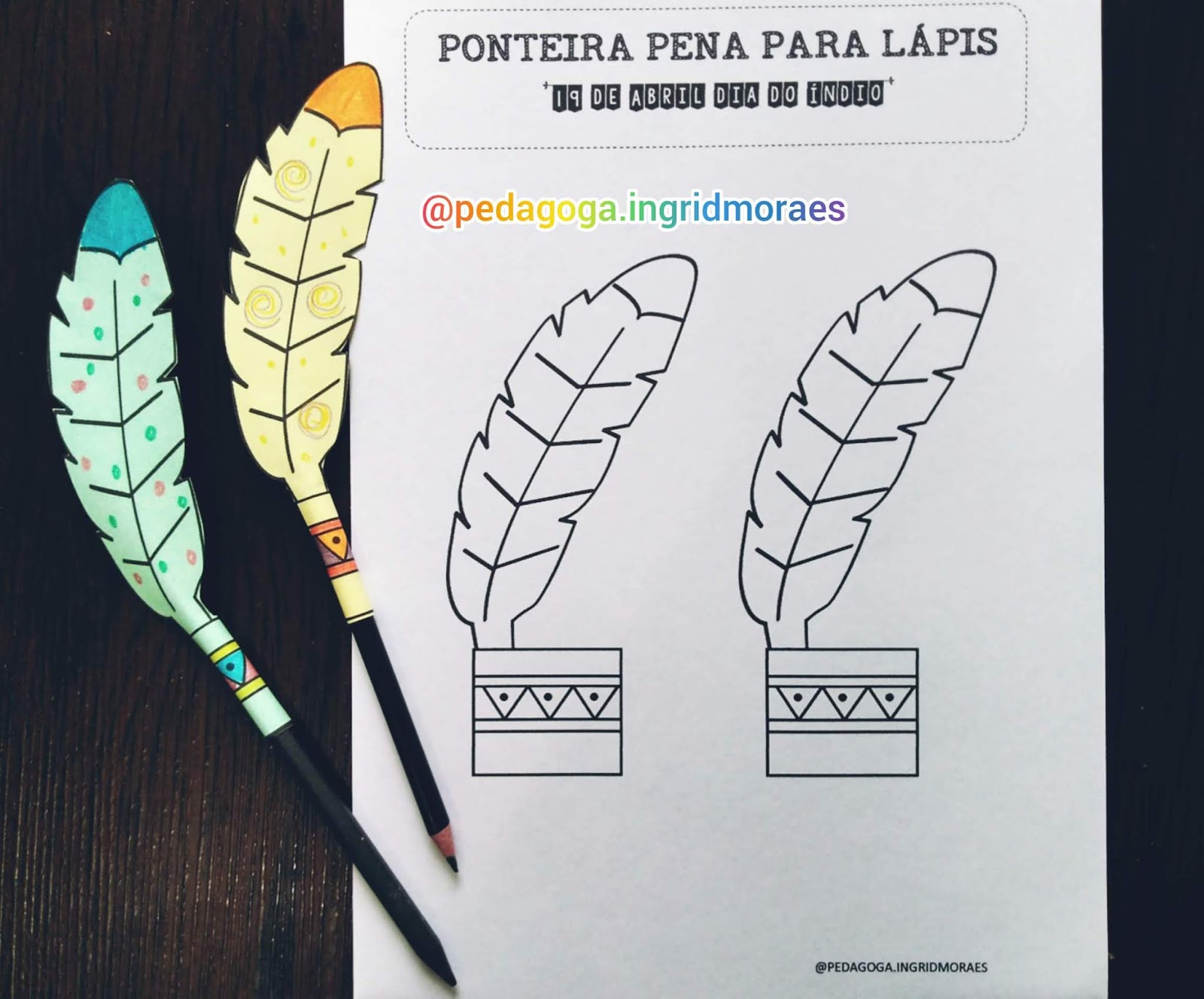 cocar de papel passo a passo