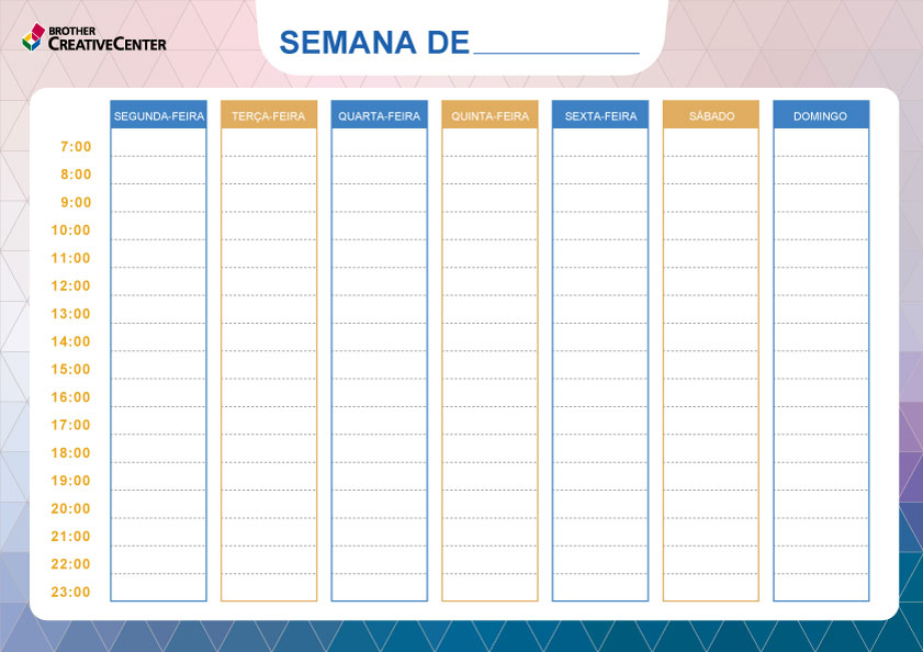 planner de estudos para imprimir