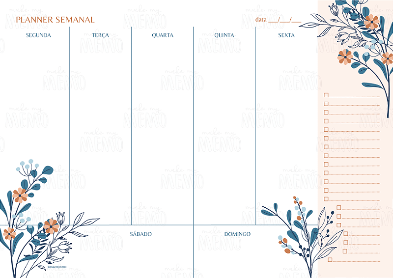 organizador semanal pdf download