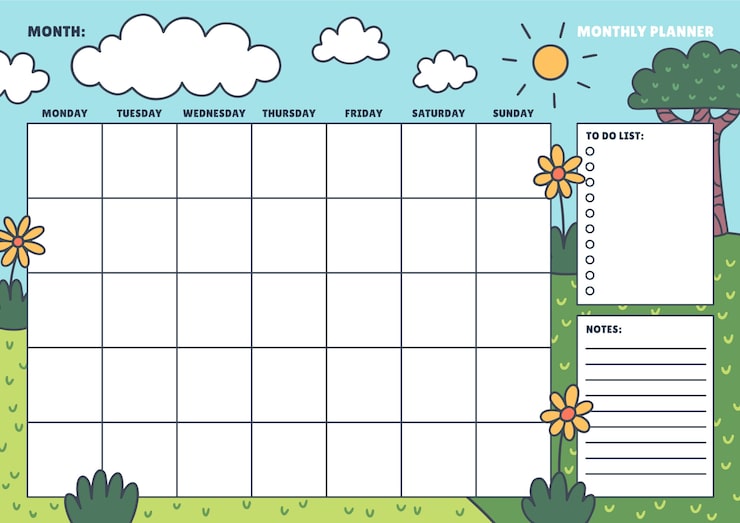 planner minimalista para imprimir