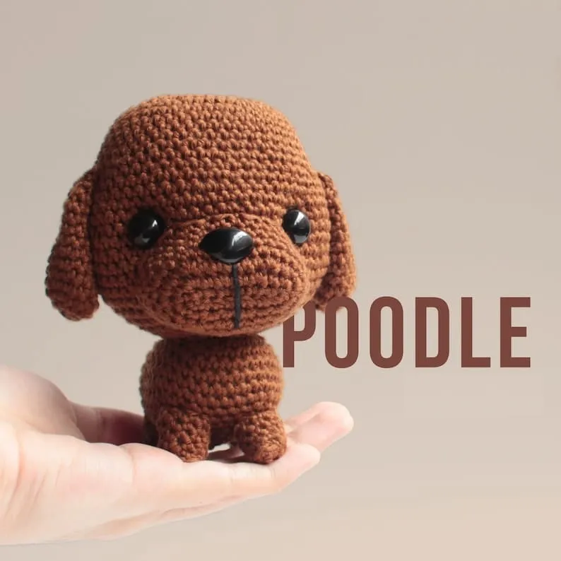 poodle amigurumi pequeno