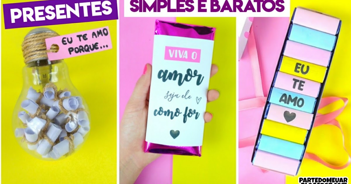 presentes feitos a mão para ele