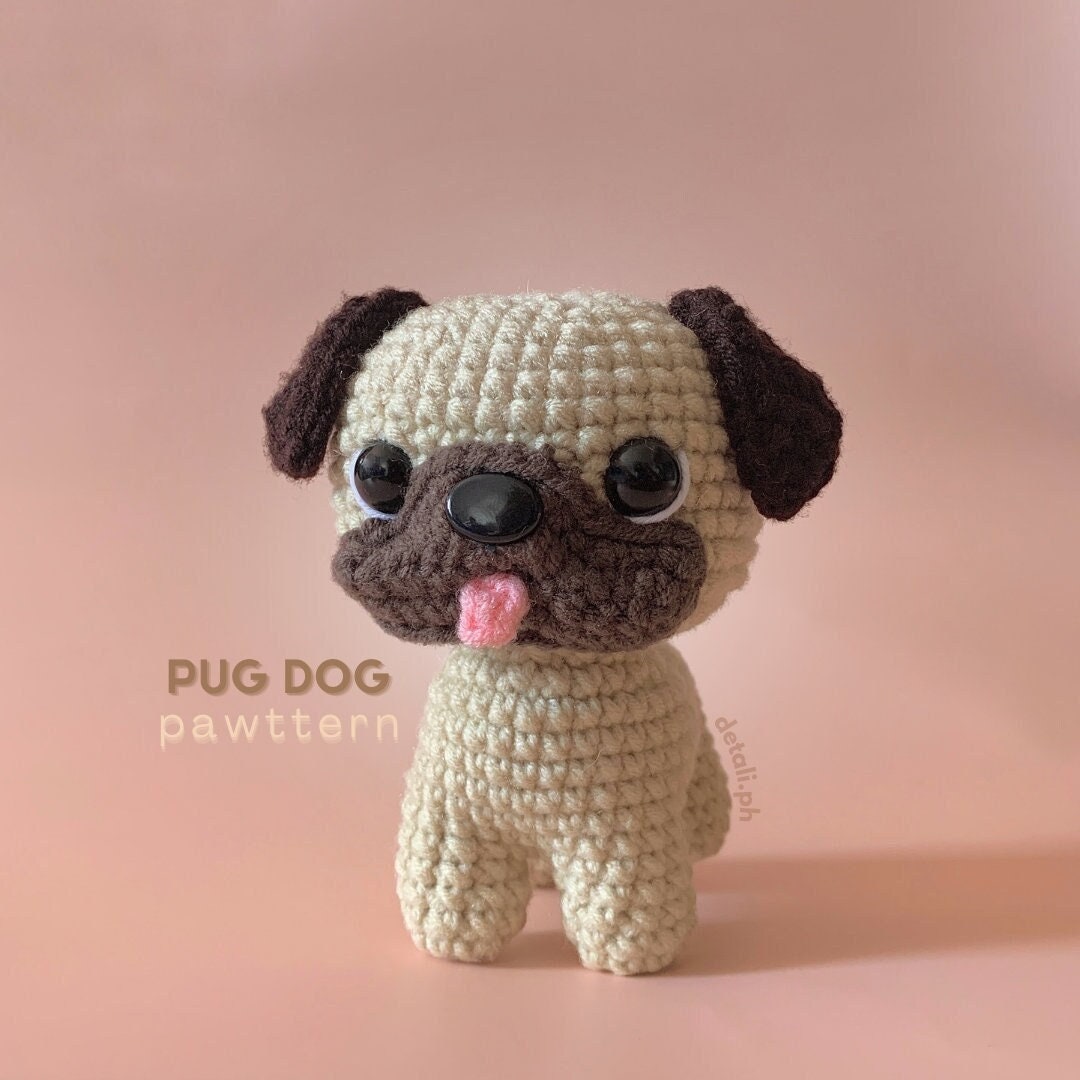 pug em crochê passo a passo