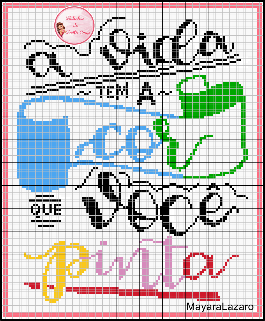 pontos cruz para iniciantes grátis