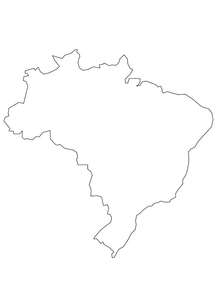 desenho das regiões do brasil para colorir