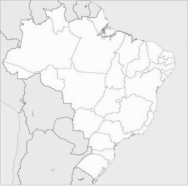 colorir mapa estados brasileiros