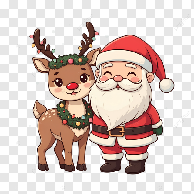 clipart rena natalina