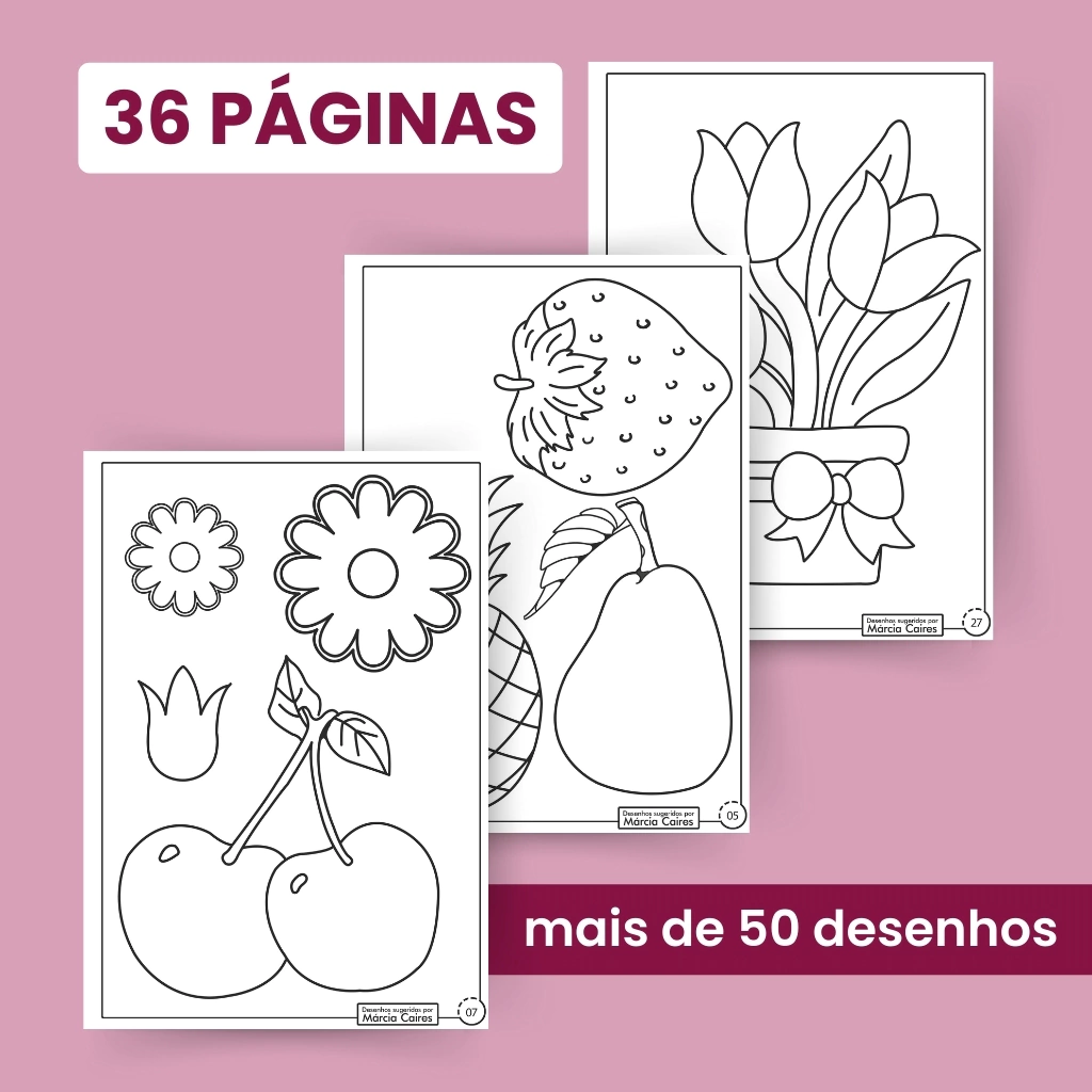 riscos de flores para artesanato