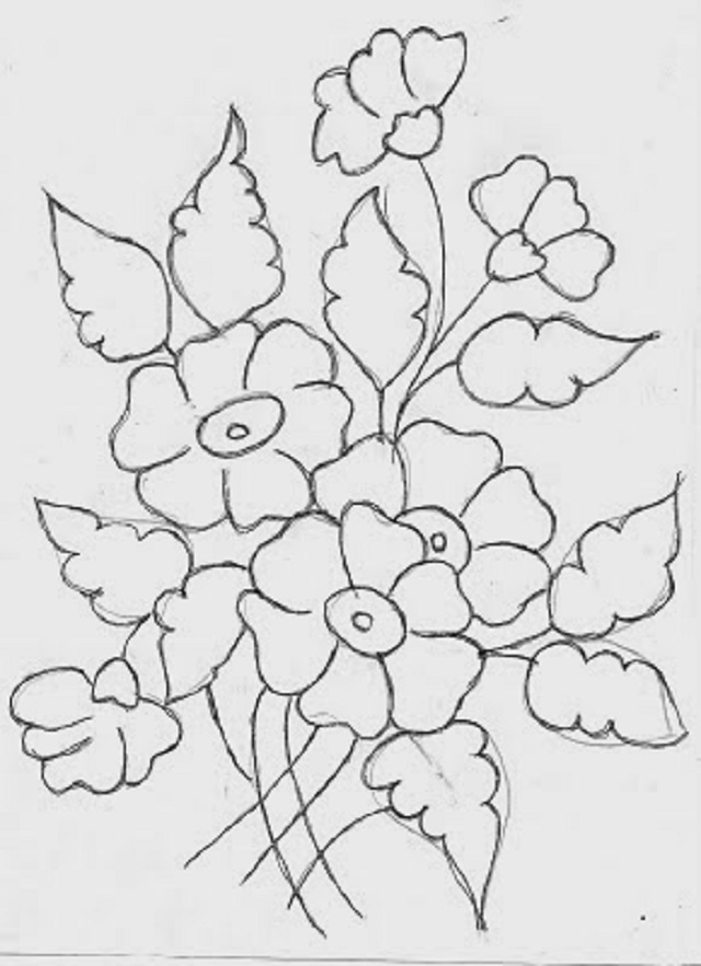 pintura de flores em tela