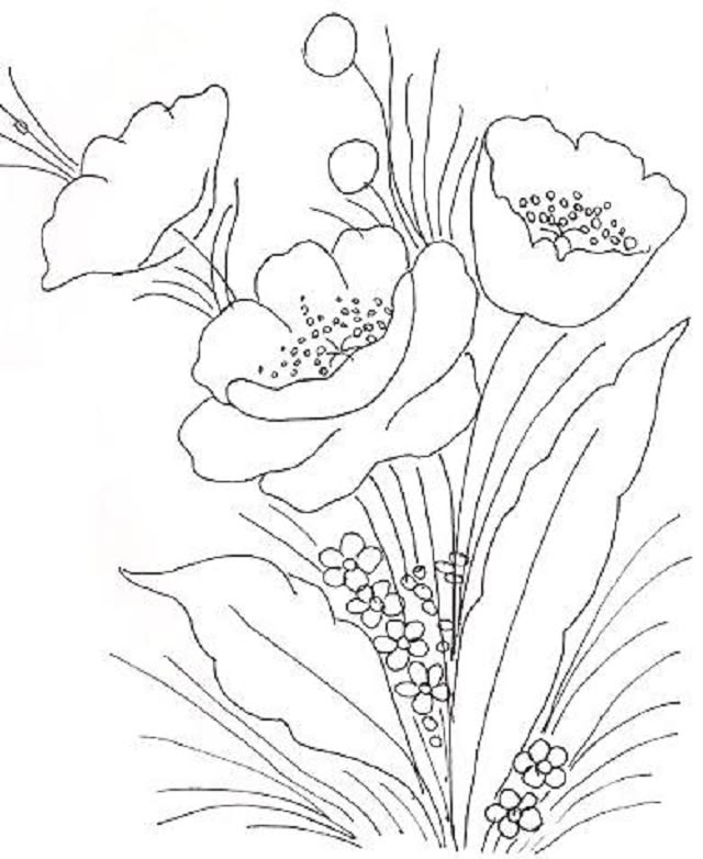 materiais para pintura em tecido flores