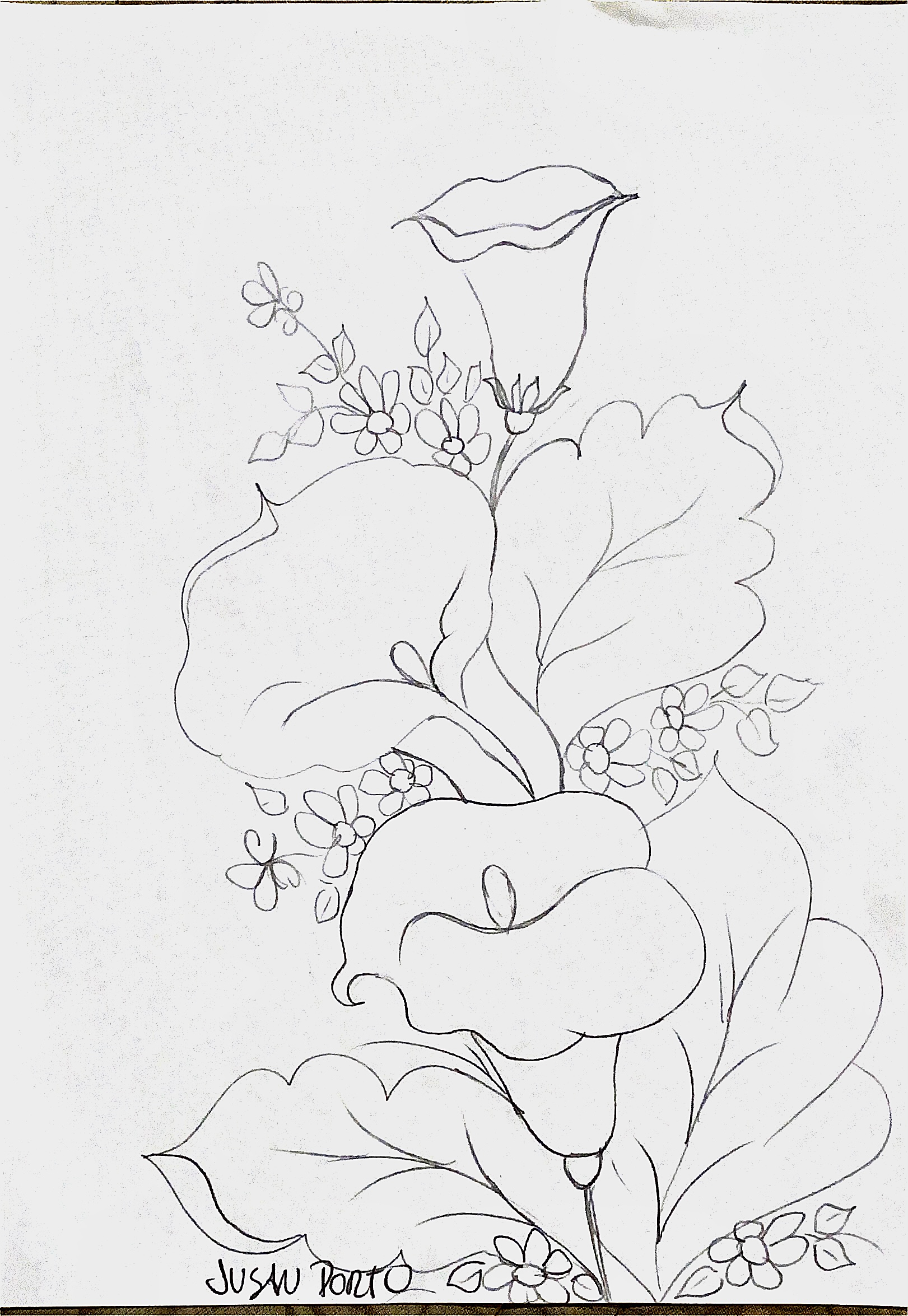 riscos de flores para iniciantes pintura em tecido