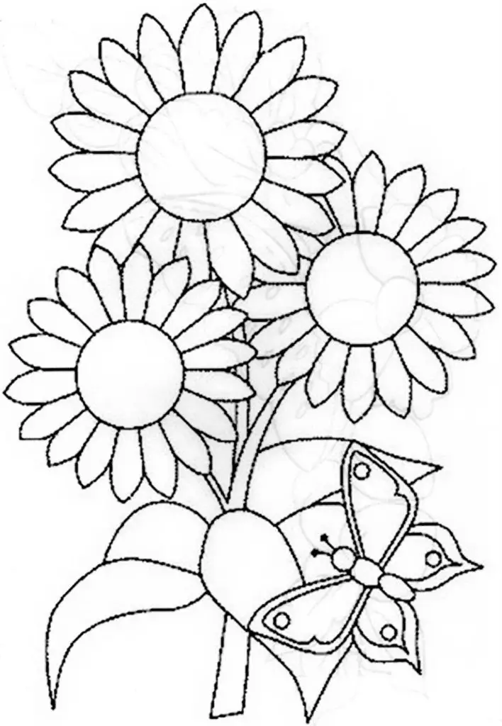 download riscos de flores para imprimir