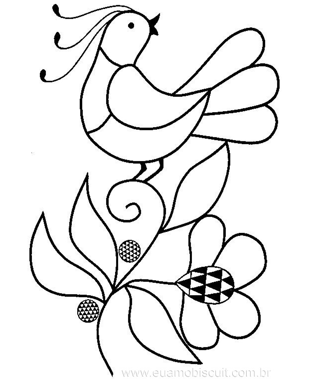 riscos de flores para tecido