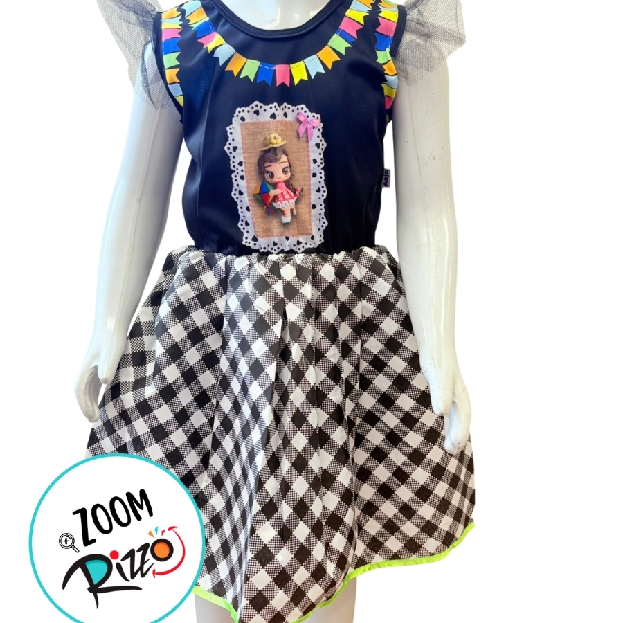 roupa caipira feminina improvisada