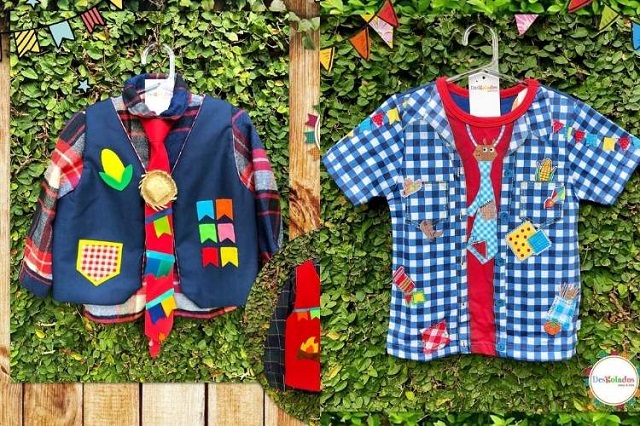 look junino infantil DIY