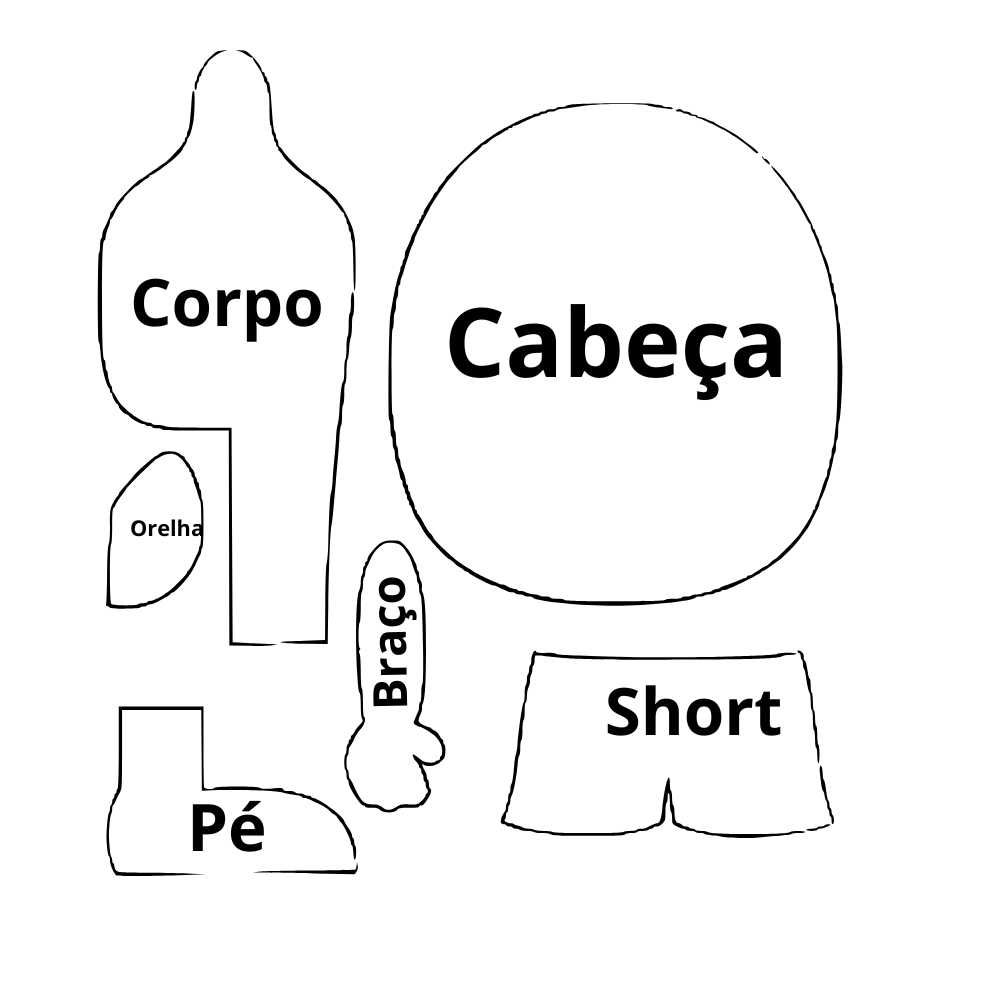 desenho saci perere para pintar