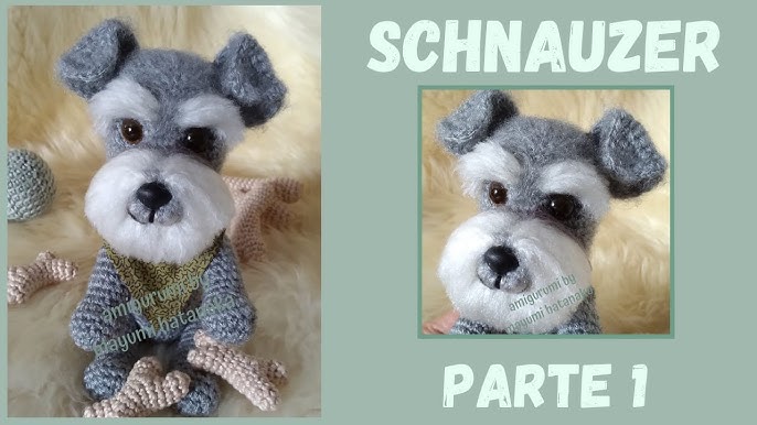 amigurumi cachorro Schnauzer