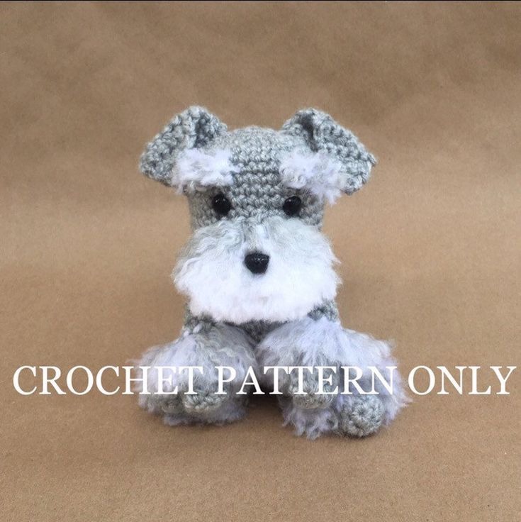 amigurumi cachorro Schnauzer