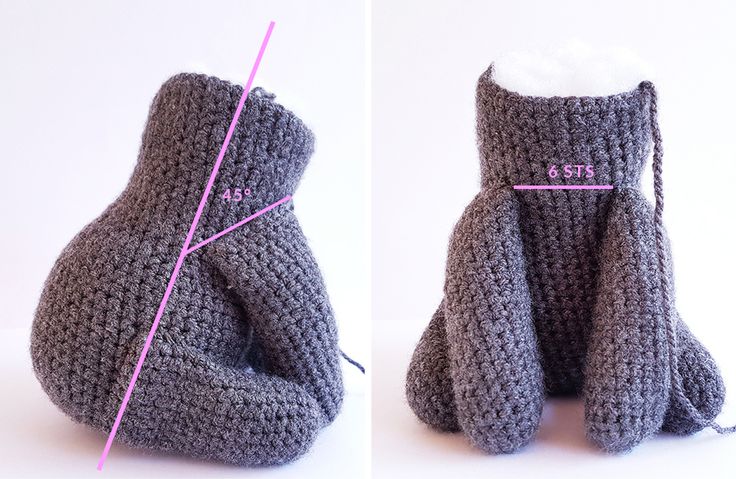 Schnauzer amigurumi realista