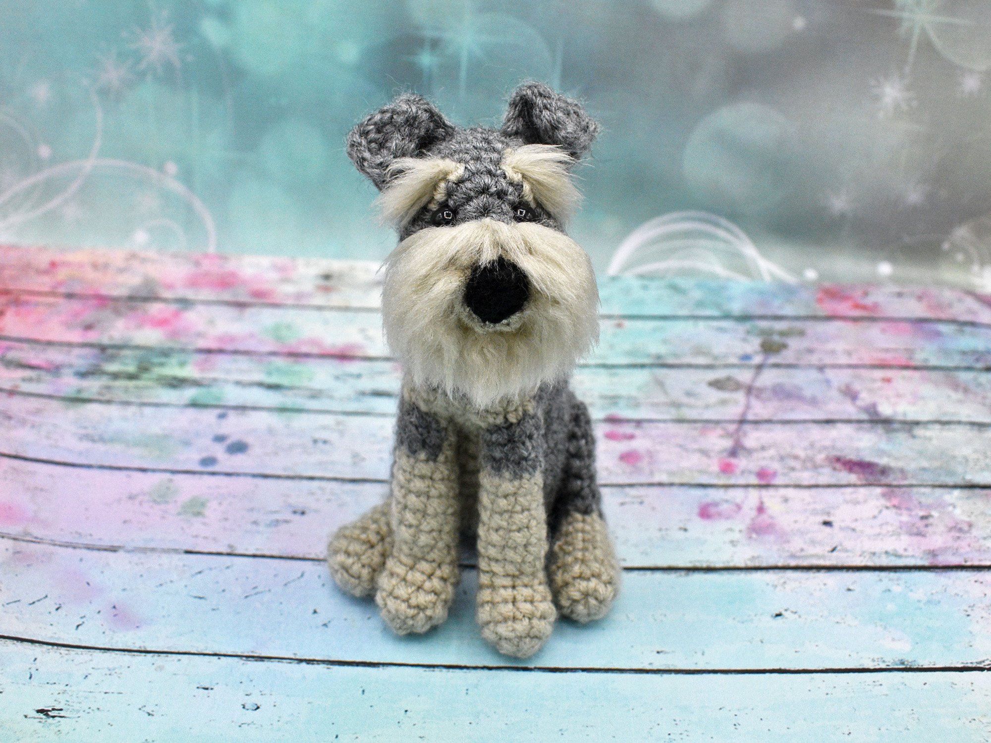 Schnauzer amigurumi passo a passo