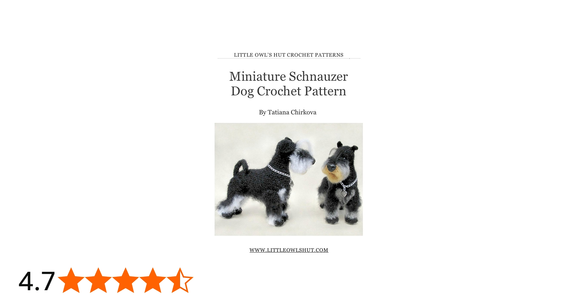 Schnauzer amigurumi receita