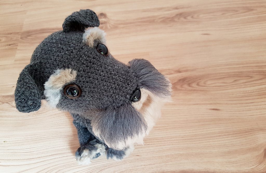 Schnauzer amigurumi tutorial