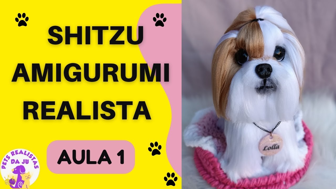 amigurumi shih tzu passo a passo