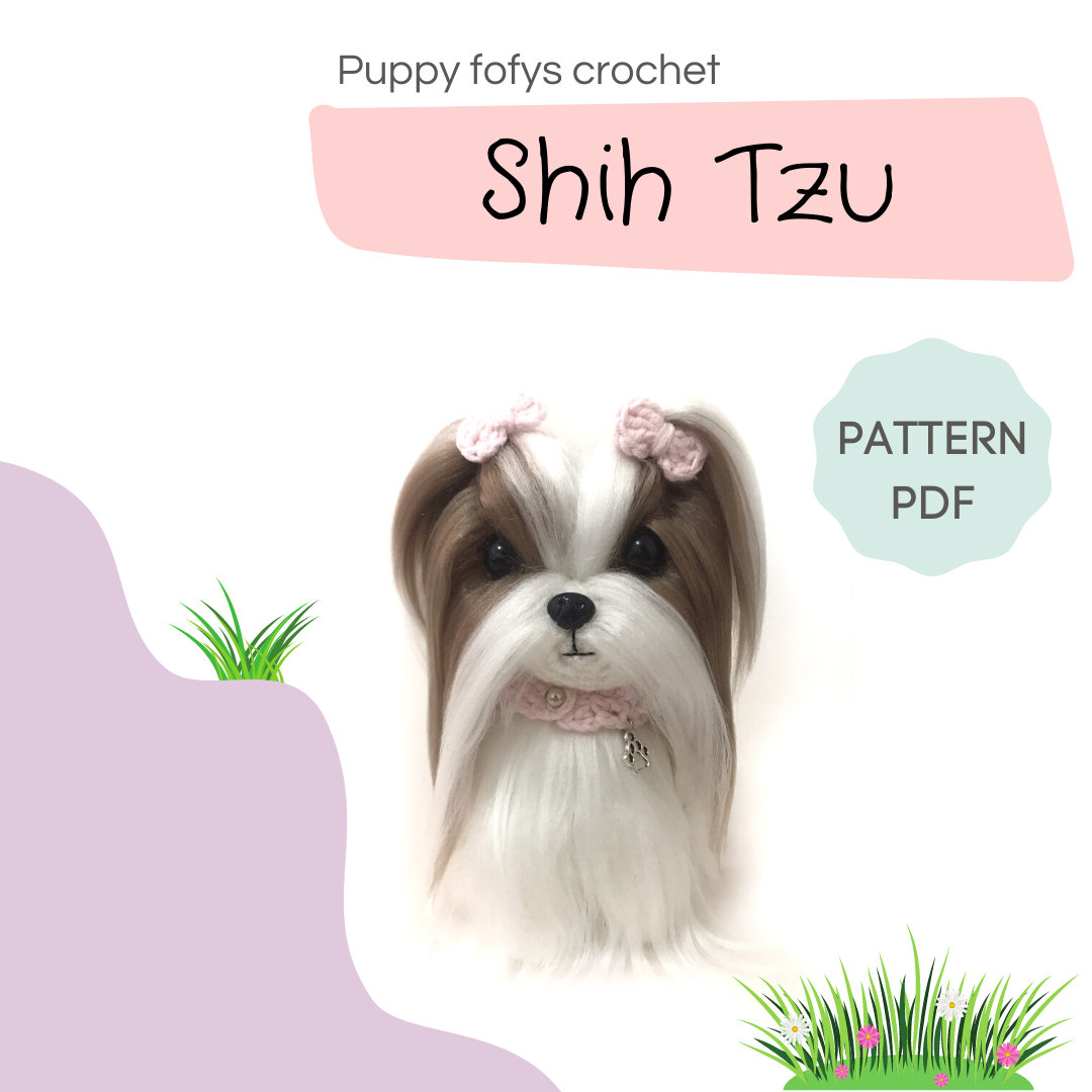 amigurumi shih tzu pequeno