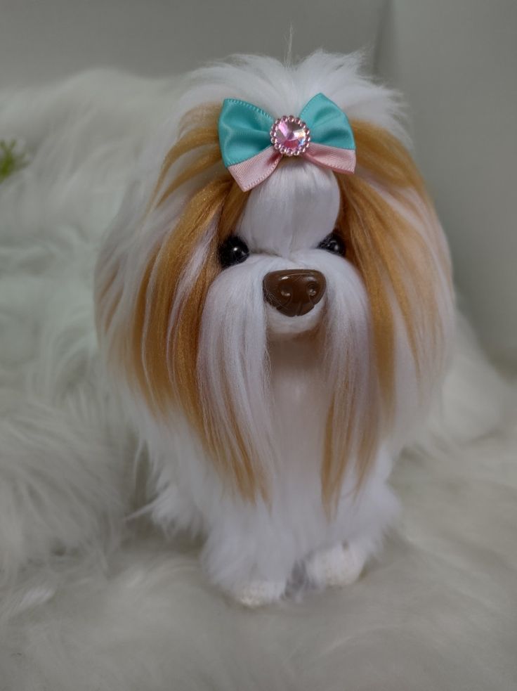 boneco shih tzu crochê