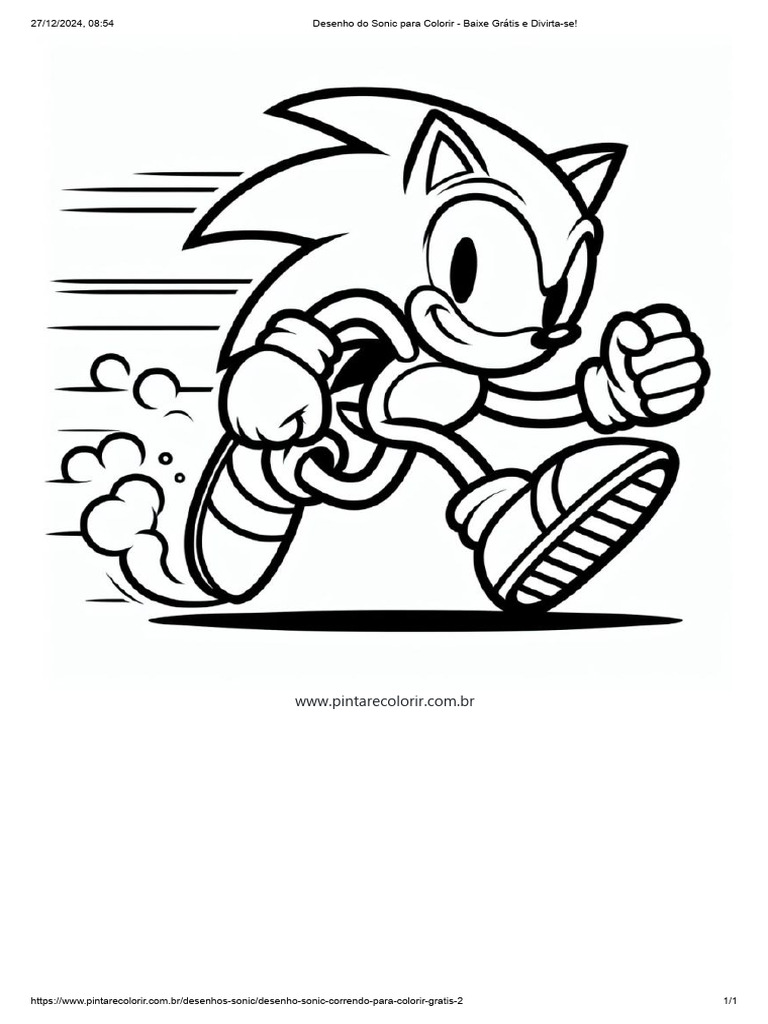 atividade infantil sonic