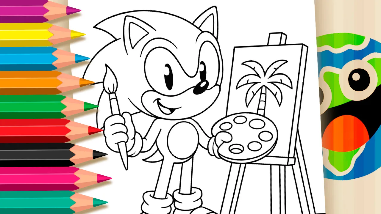 desenhos do Sonic para imprimir grátis