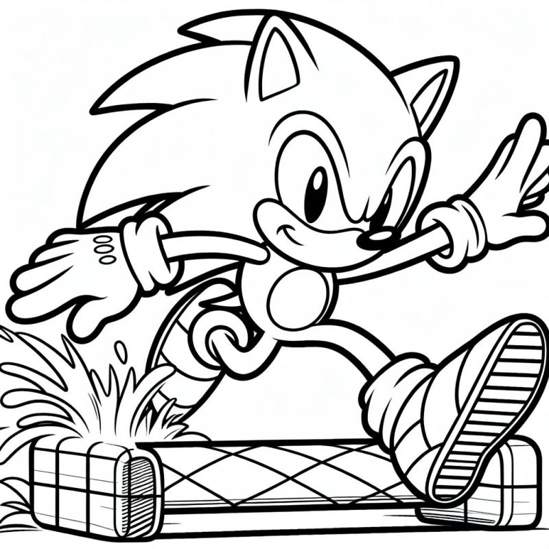 Sonic e amigos para colorir