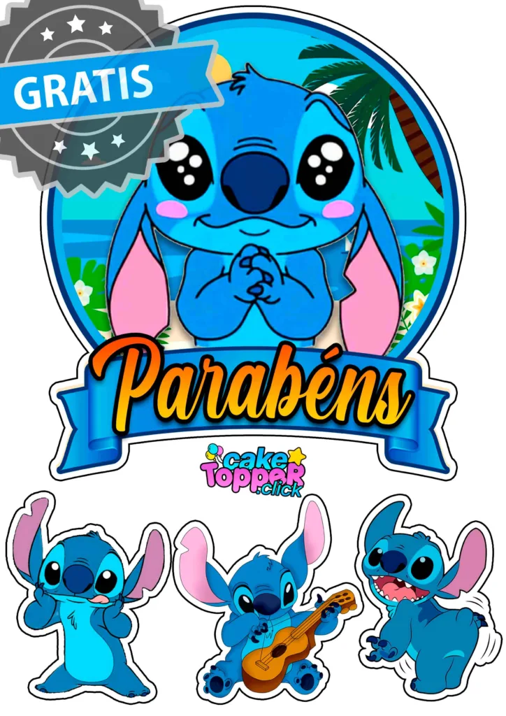 stitch para imprimir festa infantil