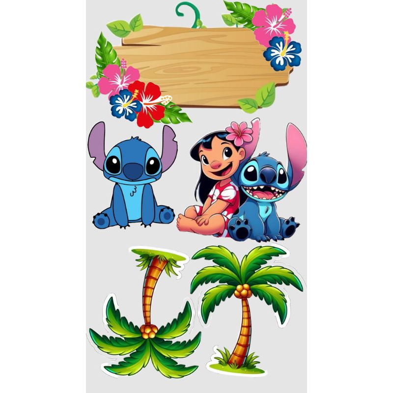 kit festa stitch para imprimir