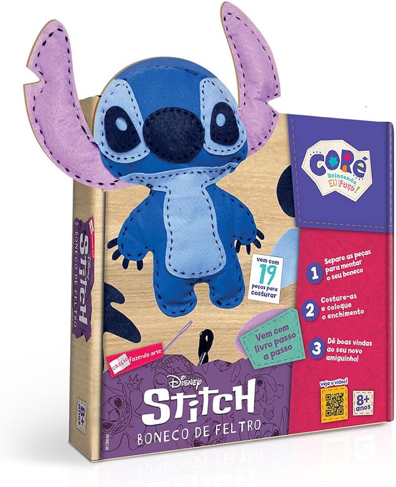 como fazer stitch de feltro passo a passo