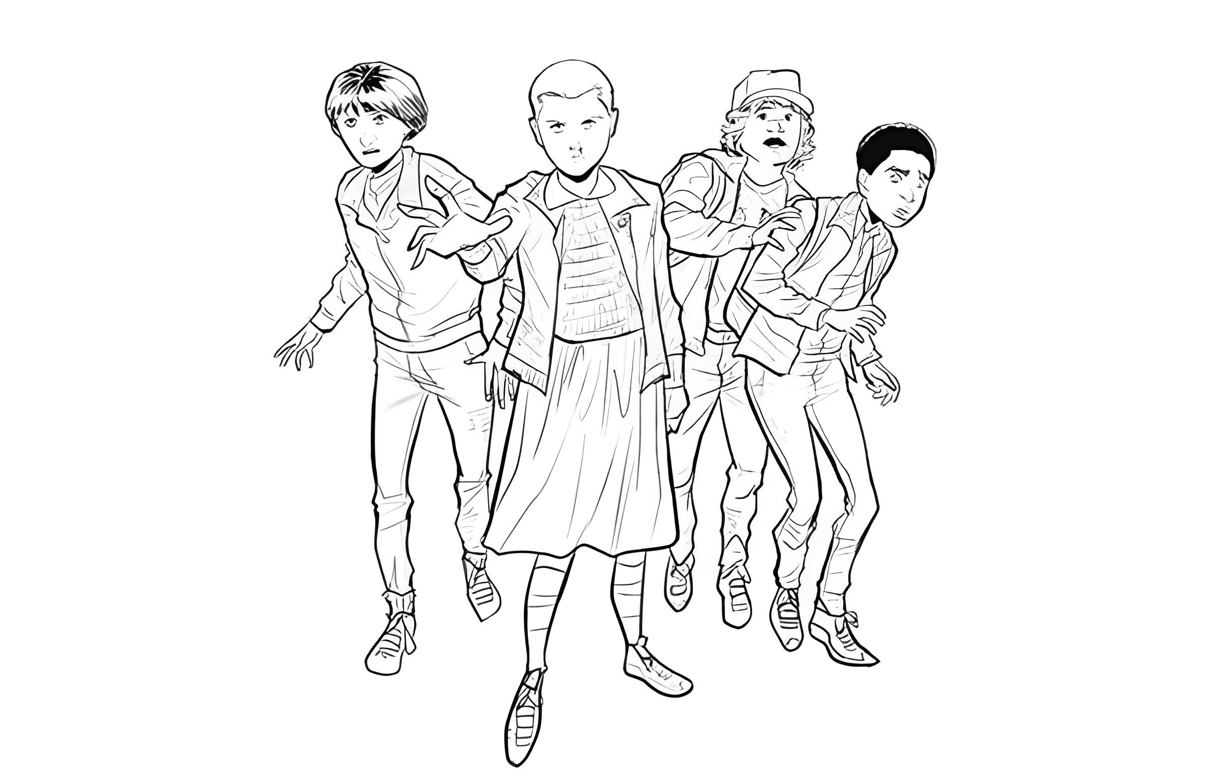 desenhos stranger things para imprimir