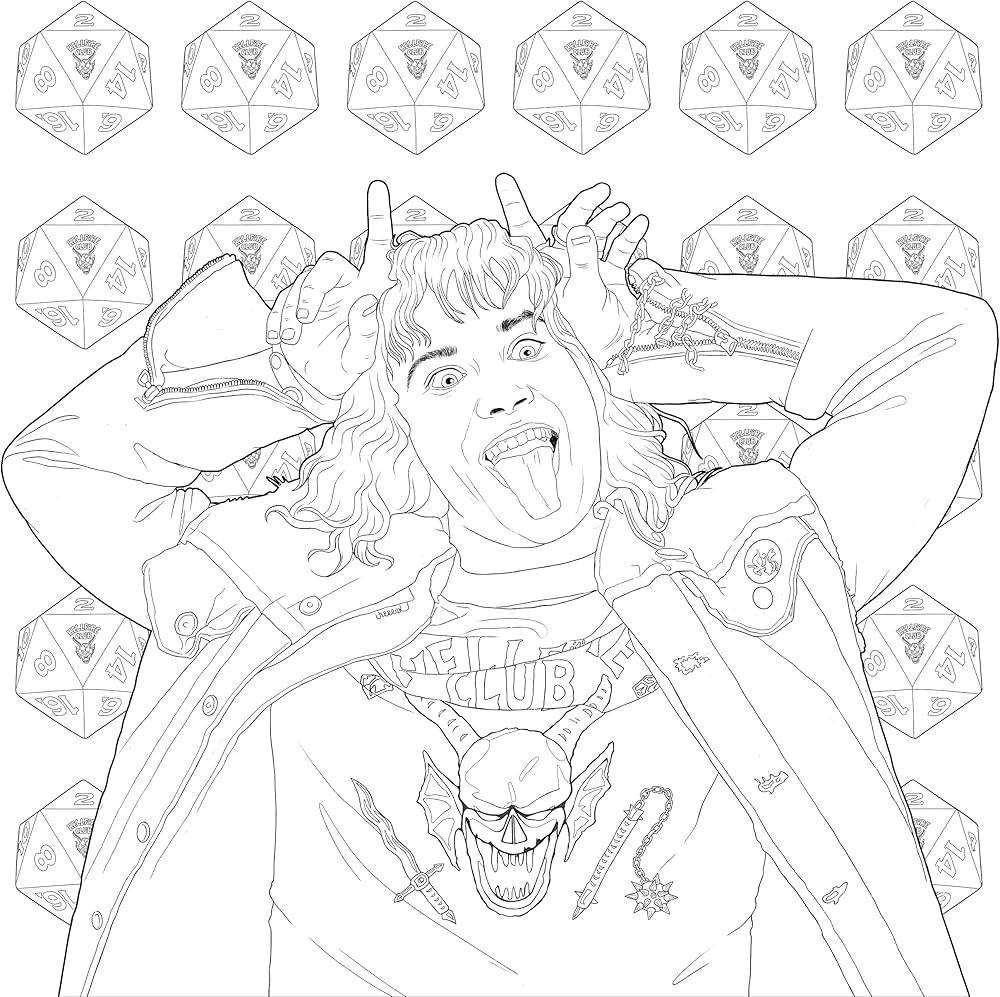 coloring pages stranger things pdf