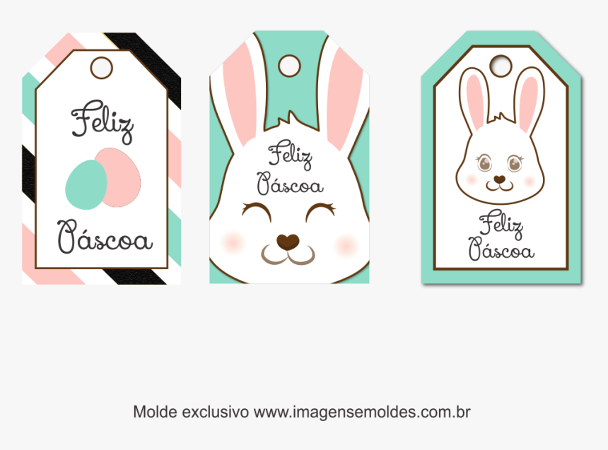 como fazer tag de pascoa