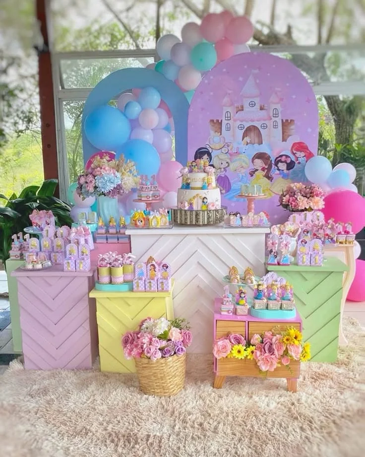 decoração festa 1 ano menina simples