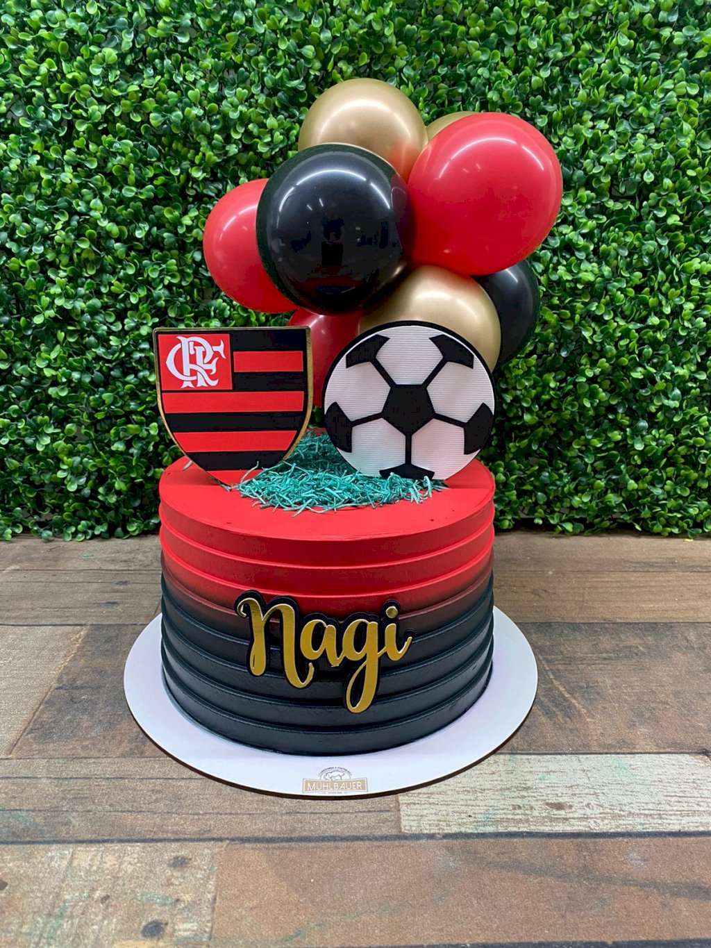 topo de bolo flamengo com nome
