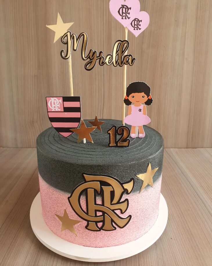 topo de bolo flamengo personalizado