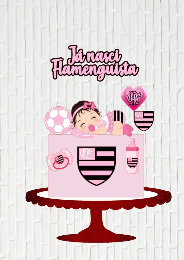 download topo de bolo flamengo rosa