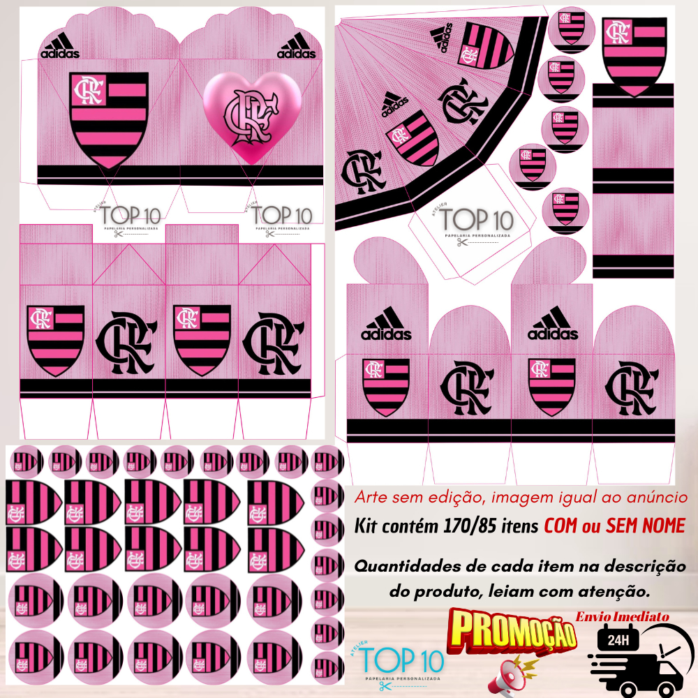 ideias topo de bolo flamengo rosa