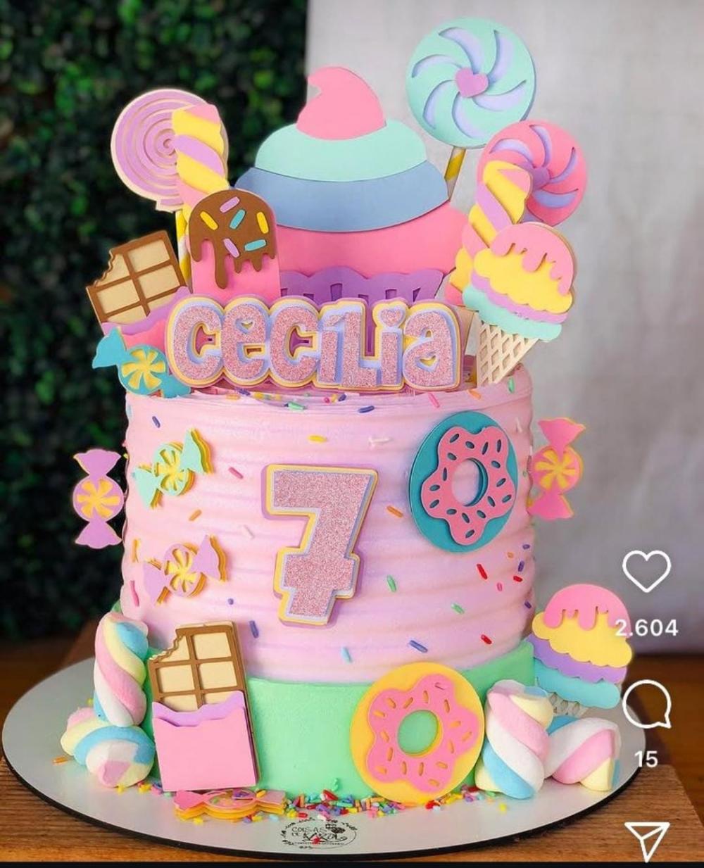 como fazer topo de bolo de doces em casa