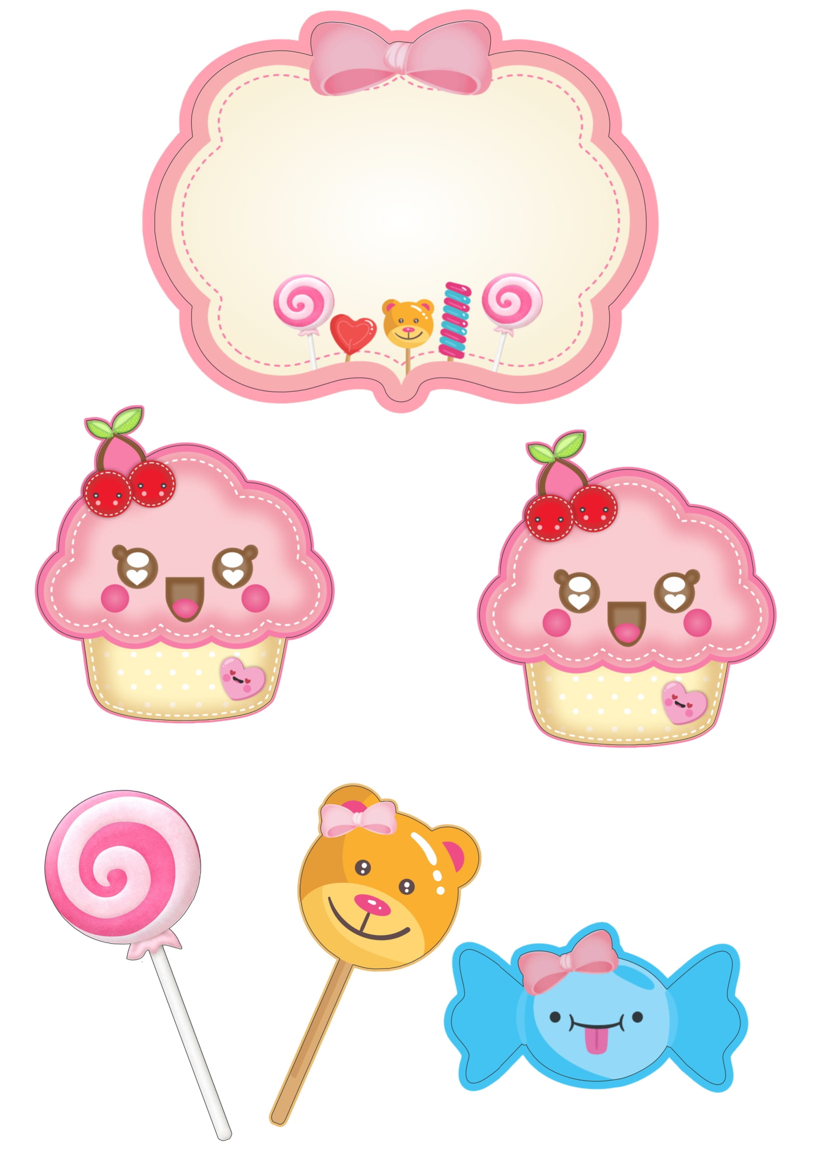 topo de bolo tema confeitaria